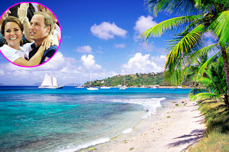 Кейт Миддлтон и принц Уильям проводят отпуск на острове