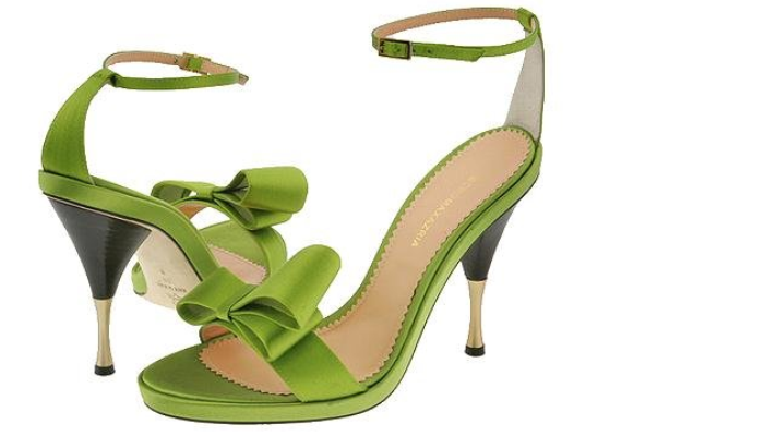 Модные цвета весенне обуви: зеленый