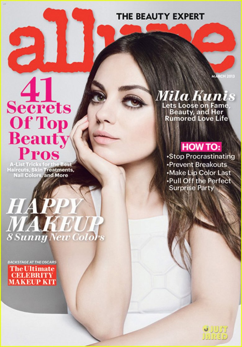 Мила Кунис на обложке журнала Allure (март 2013)