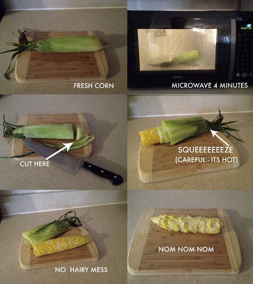 Как очень быстро приготовить кукурузу