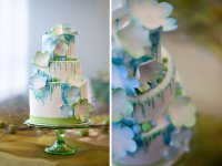 «Акварельный» торт на свадьбу