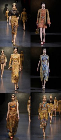 Осенняя коллекция одежды Dolce & Gabbana 2013 на неделе моды в Милане
