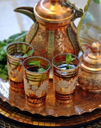 Марокканский чай с корицей и мятой