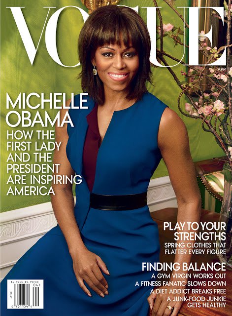Мишель Обама на обложке журнала Vogue: апрель 2013