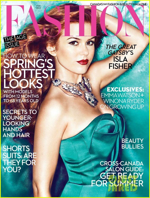 Айла Фишер на обложке журнала Fashion (май 2013)