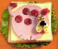 Идея для детского бутерброда на завтрак