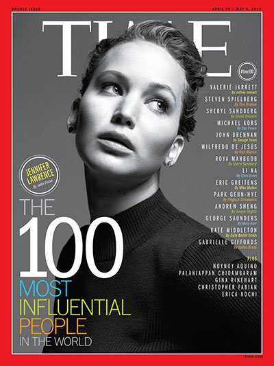 Журнал Time признал Дженнифер Лоуренс одной из самых влиятельных актрис