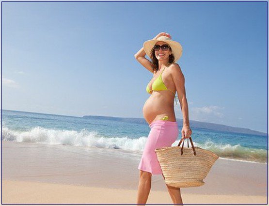 Поездка на море во время беременности