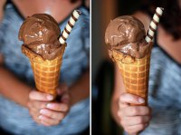 Шоколадное домашнее мороженое (без мороженницы)