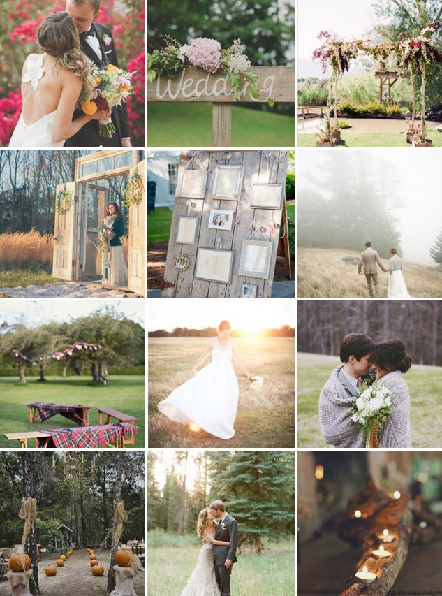 Идеи для мест и фотосессии на свадьбе осенью