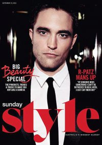 Роберт Паттинсон на обложке журнала Sunday Style