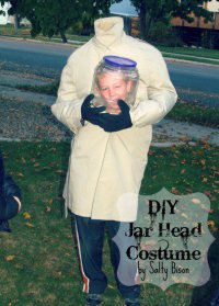Детский костюм на Хэллоуин: голова в банке