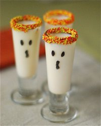 Простой молочный коктейль на Хэллоуин