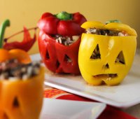 Блюда на Хэллоуин: фаршированный перец
