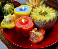 Свечи в фруктах