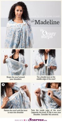 Как завязать шарф: Мадлен