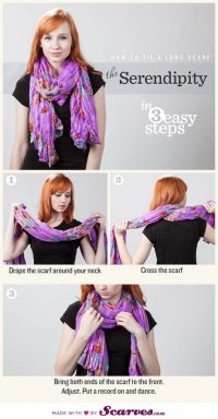 Простой способ завязать шарф