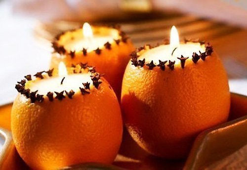 Свеча в апельсине