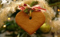 Медовое новогоднее печенье «Сердце»