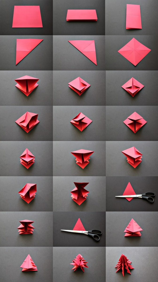 Елочка-оригами