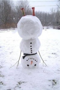 Как лепить снеговика