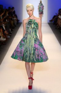 Модные платья с цветочным принтом 2014