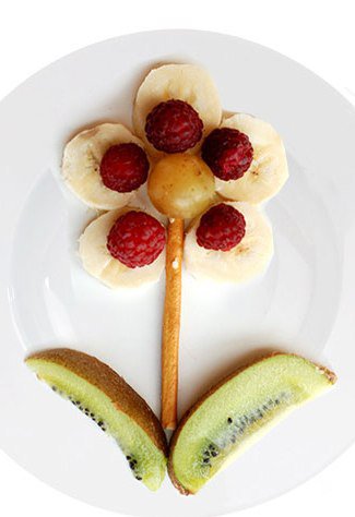 Идея фруктового завтрака для ребенка