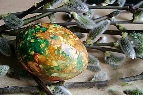 Мраморные яйца к Пасхе