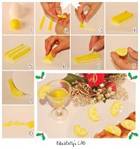 Лимонные дольки из мастики