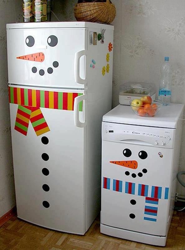 Снеговики для украшения дома к Новому году