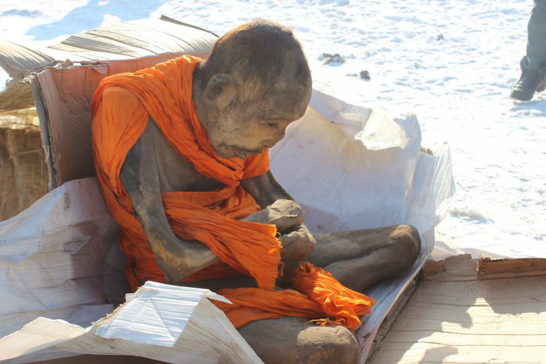Живая мумия тибетского монаха