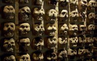 Стена черепов в Мехико