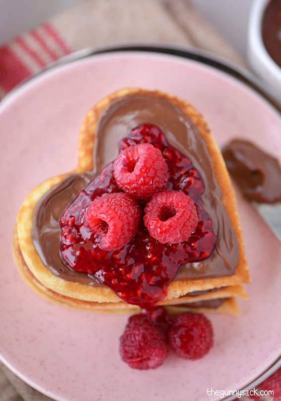 Идея для романтического завтрака на День святого Валентина