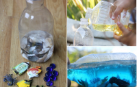 Как сделать домашний океан в бутылке вместе с ребенком